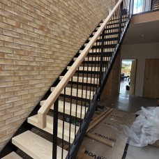 Steel Staircases with Ash Treads and Kite Winder, Manchester